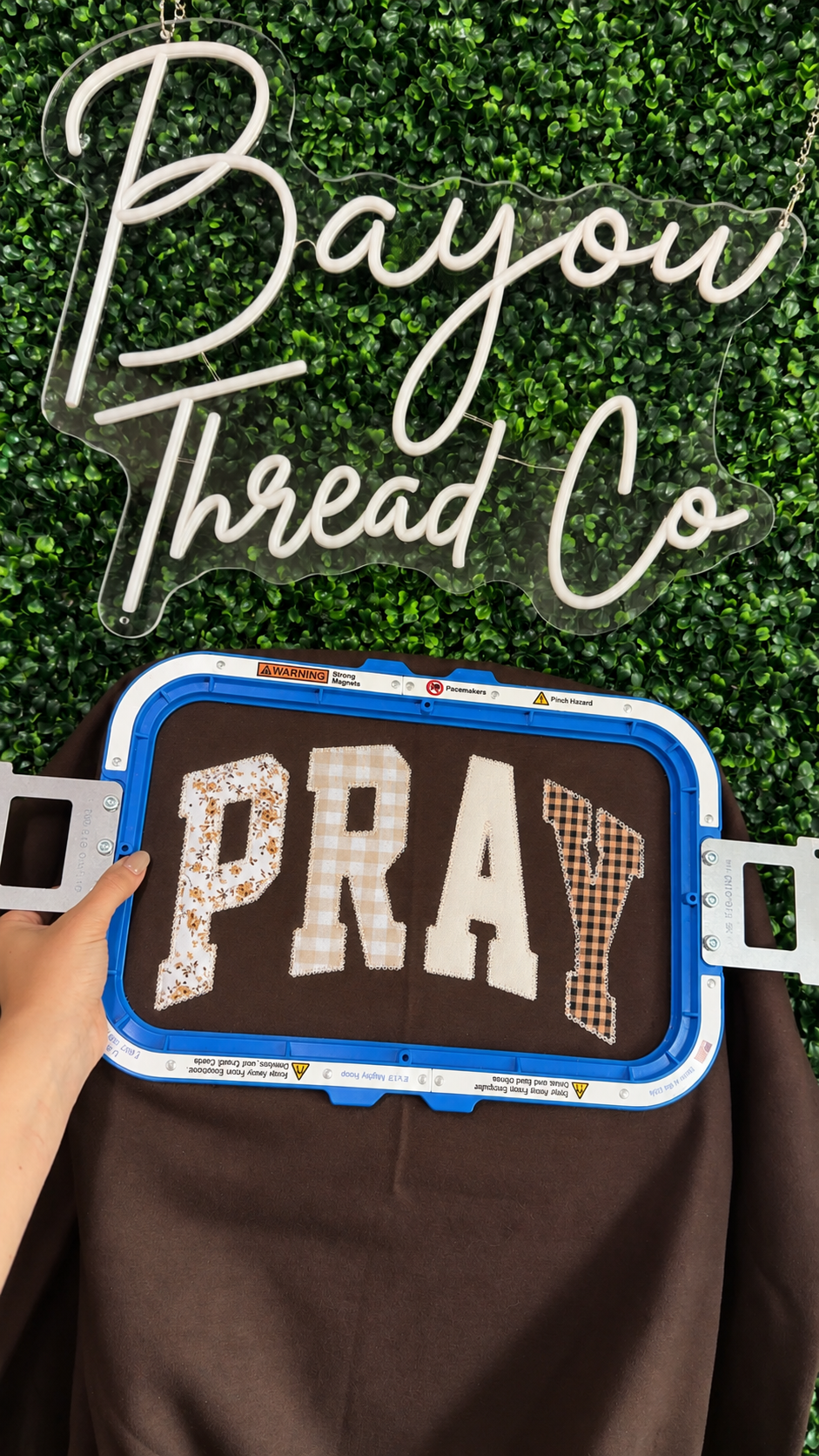 Pray Appliqué Crewneck
