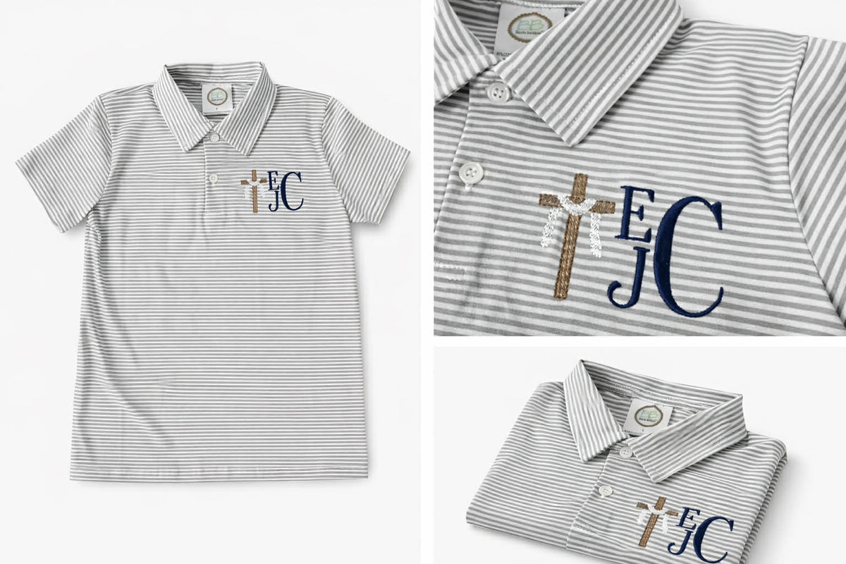 Boys Cross Polo – Bayou Thread Co