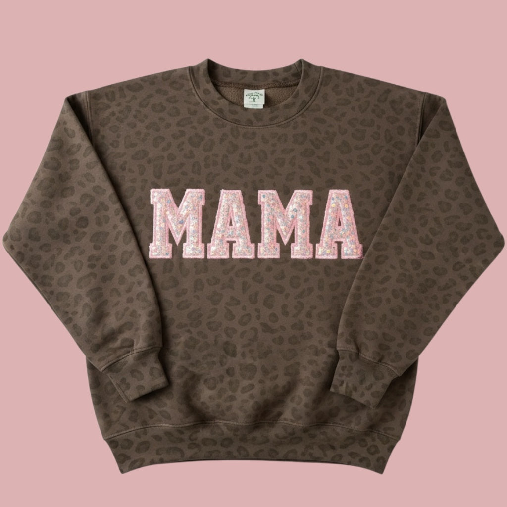 Mama Leopard Crewneck- Cotton Collective