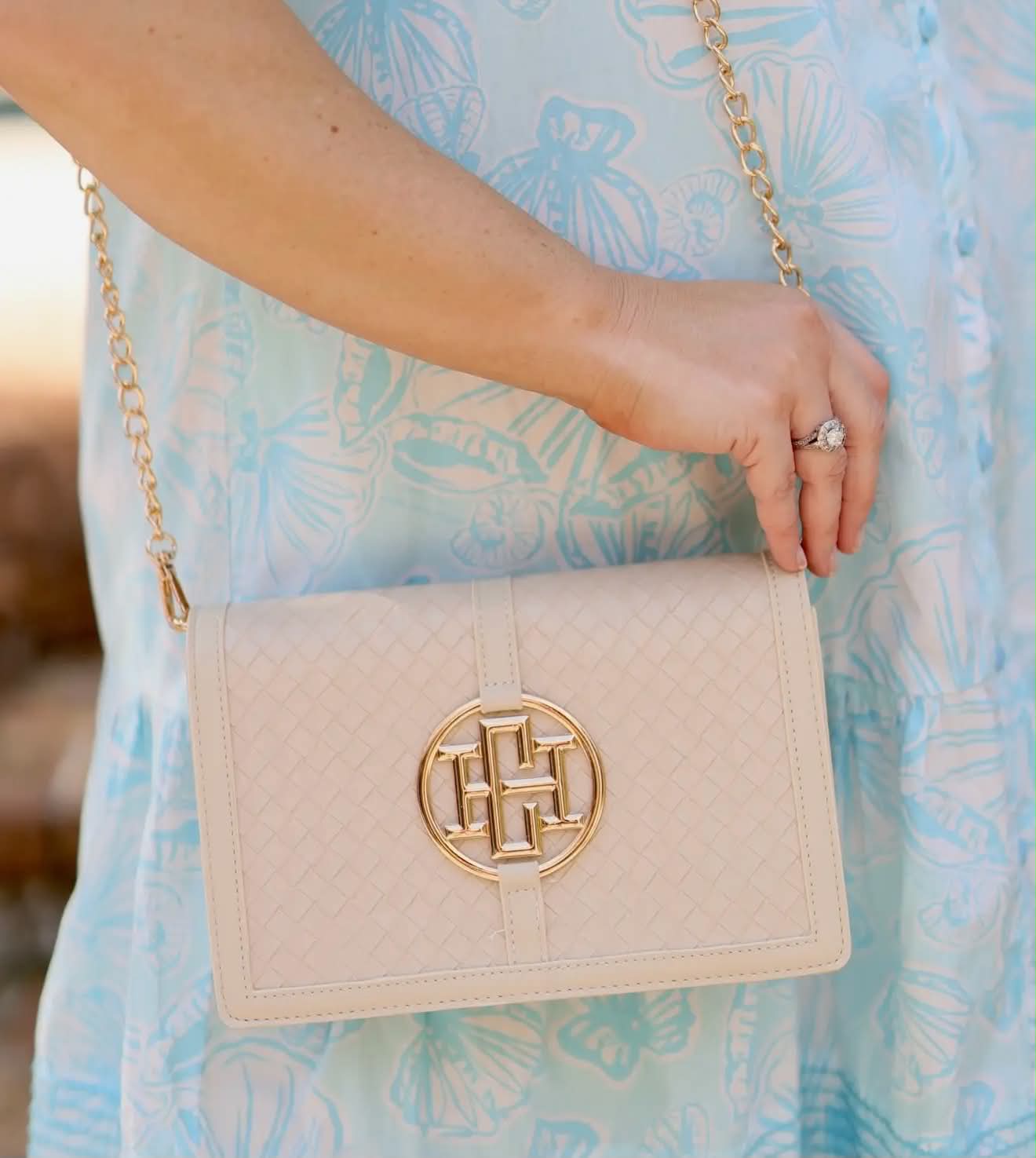 Cecilia Circle Logo Handbag