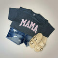 Mama Polka Dot Applique Tee