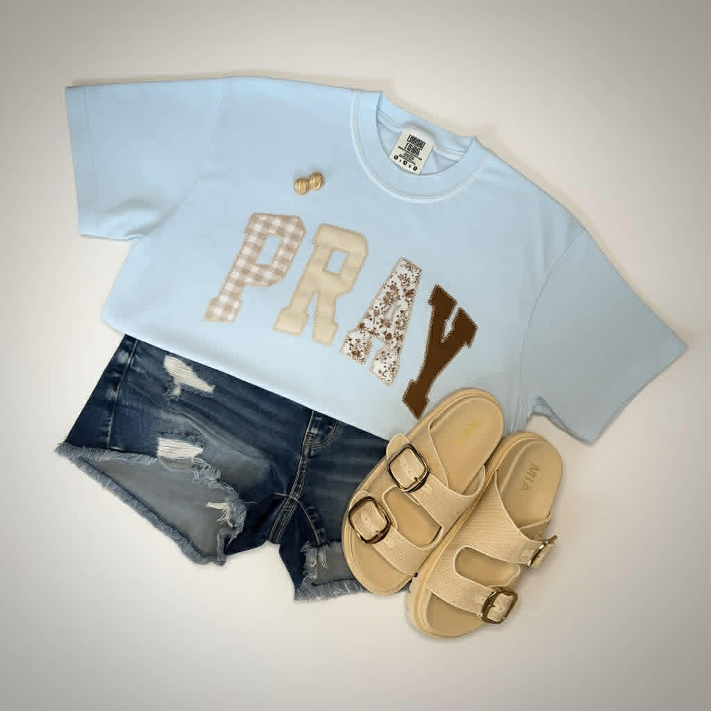 Pray Applique Tee
