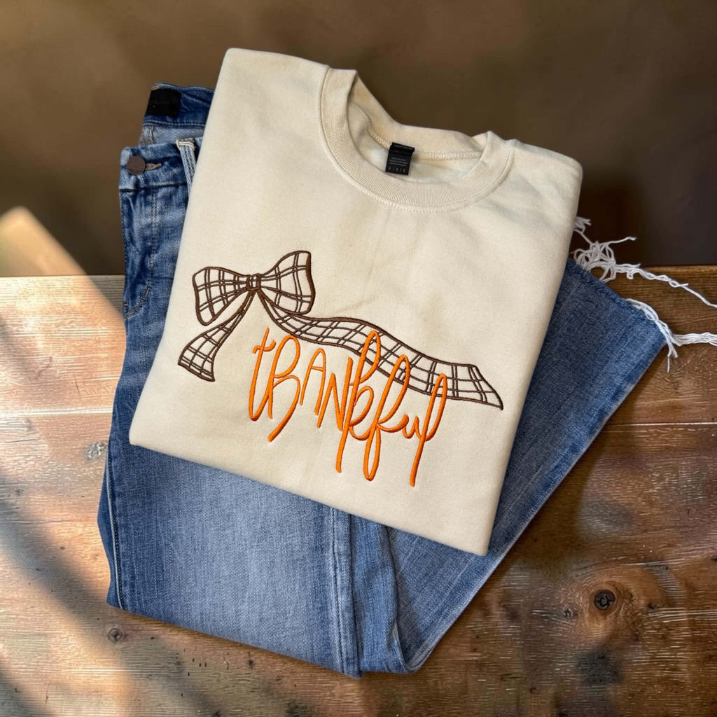 Thankful Bow Crewneck