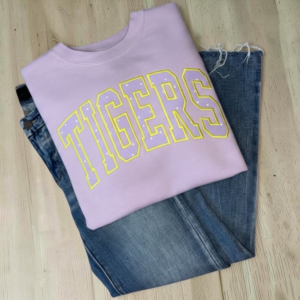 Tigers Applique Crewneck