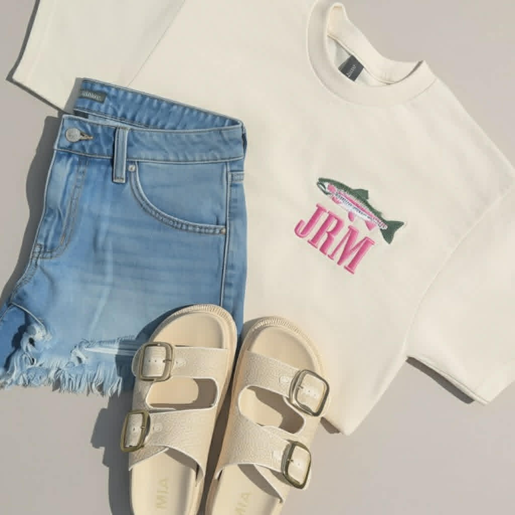 Rainbow Trout Monogram Tee