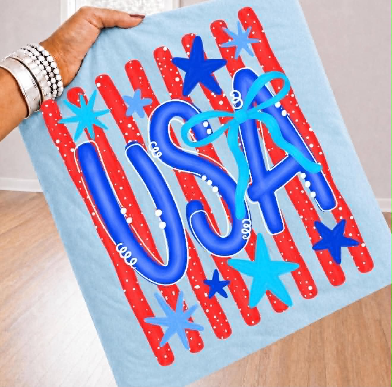 Red, White, and Cute Tee